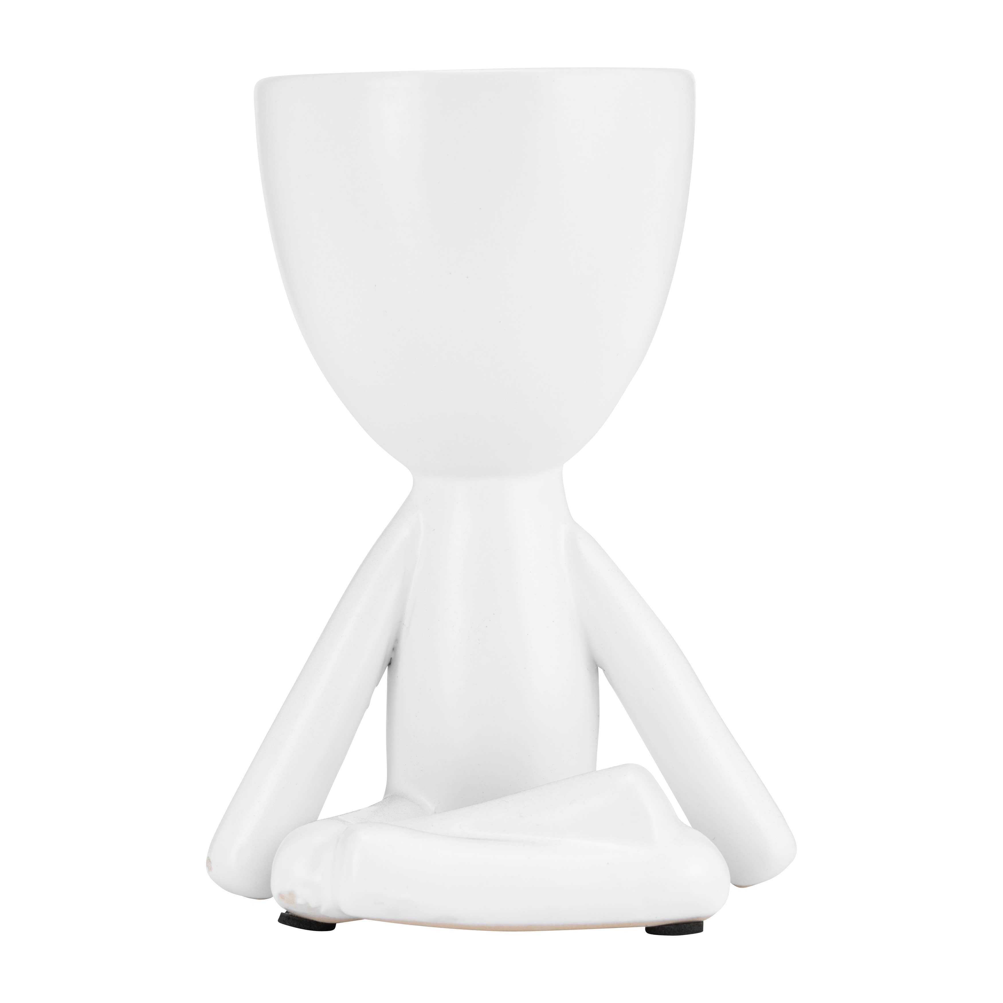 White Ceramic Sitting Humans