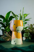 Reversible Planter Pot | Ceramic Pot | Design: Pynk & Dots