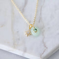 Labradorite or Amazonite Moss Agate Inlay Star Necklace 