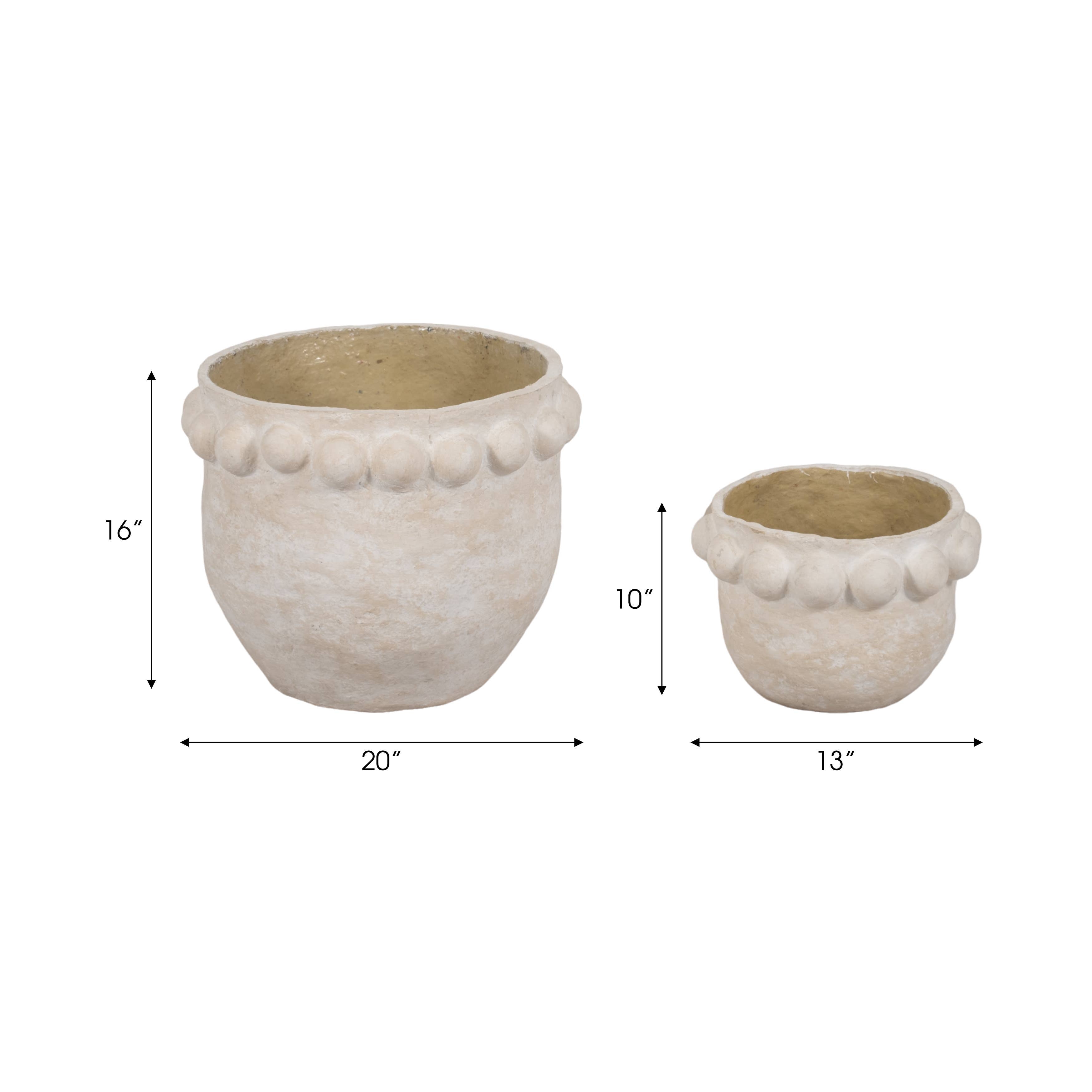 White Ceramic Bubble Rim