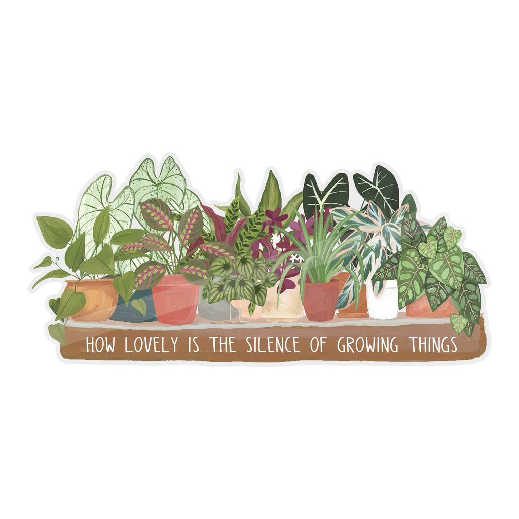 Houseplants Clear Decal Sticker