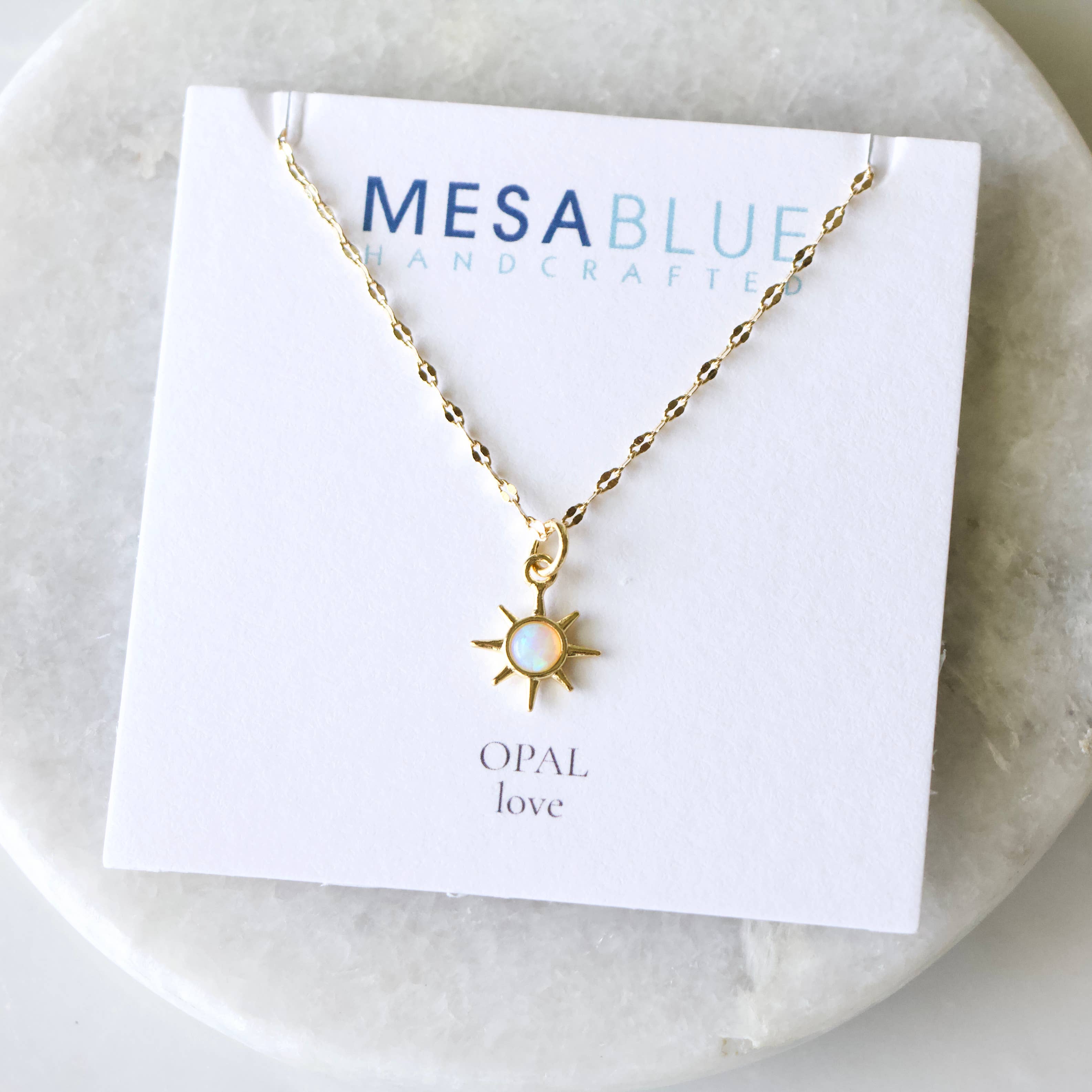 Opal Sun Necklace