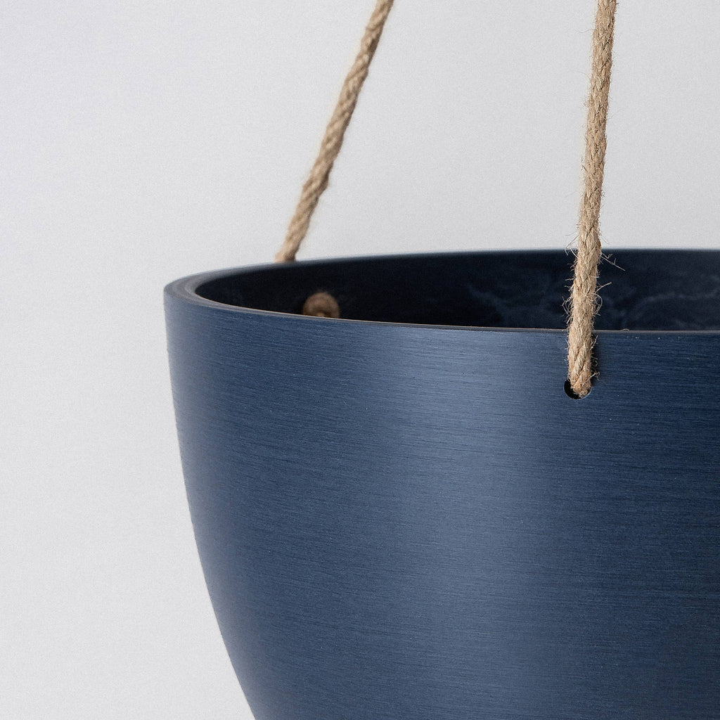 8" | 12" Signature Stone Hanging Planter Pot | 4 Colorways