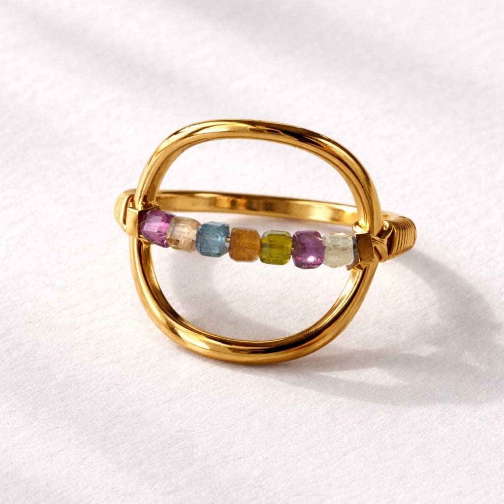 Tourmaline Wire Wrapped Ring