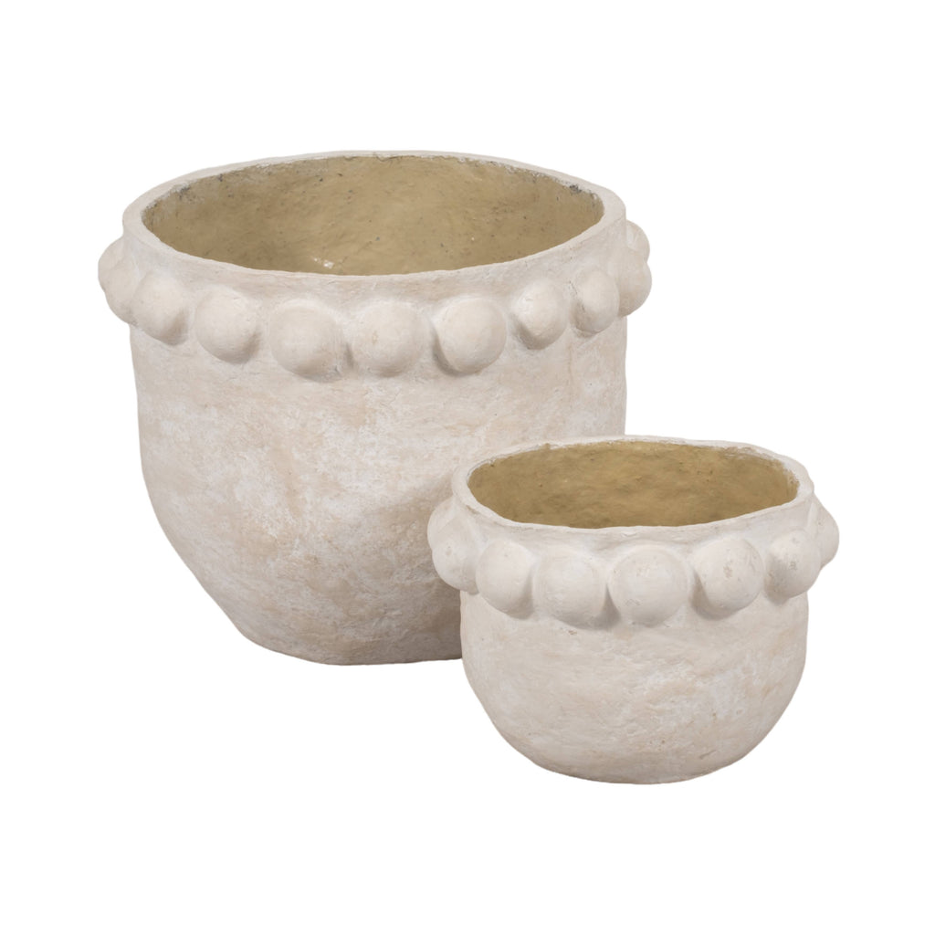 White Ceramic Bubble Rim