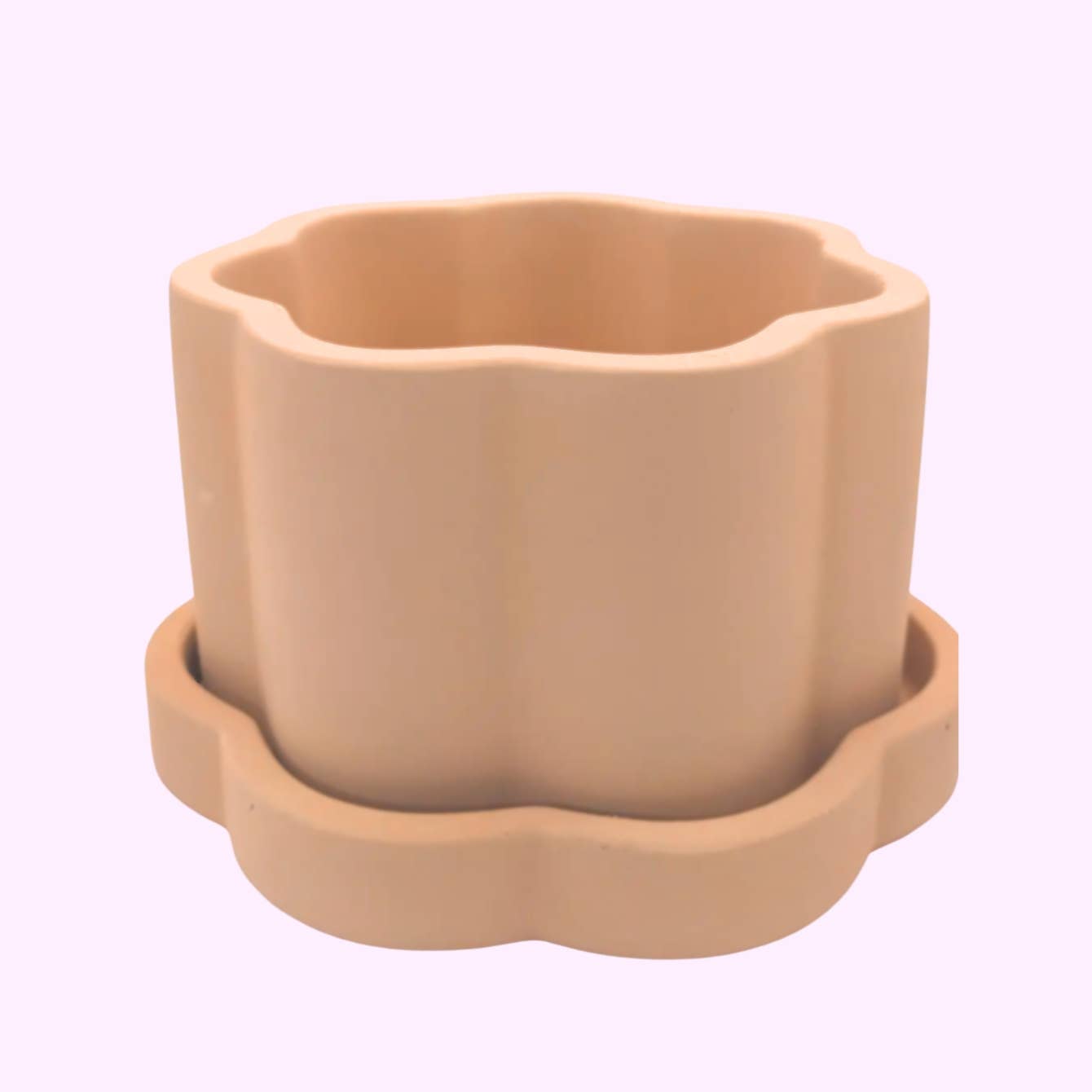 Groovy Colorful Plant Pot | 4" with Drain and Tray