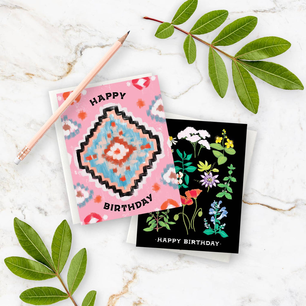Plant Magic Floral Birthday Card