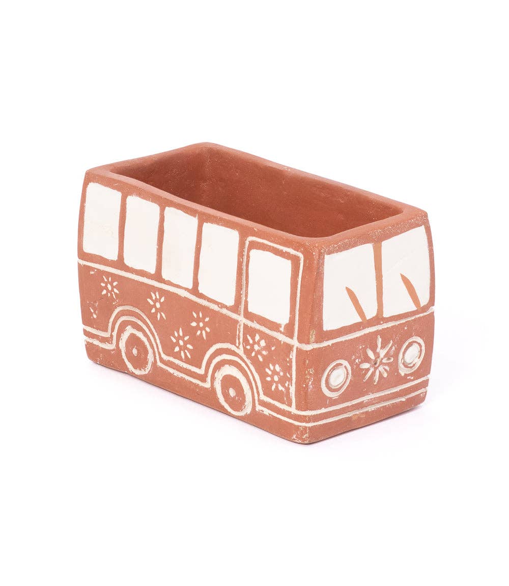 Vasanta Bus Planter - Terracotta