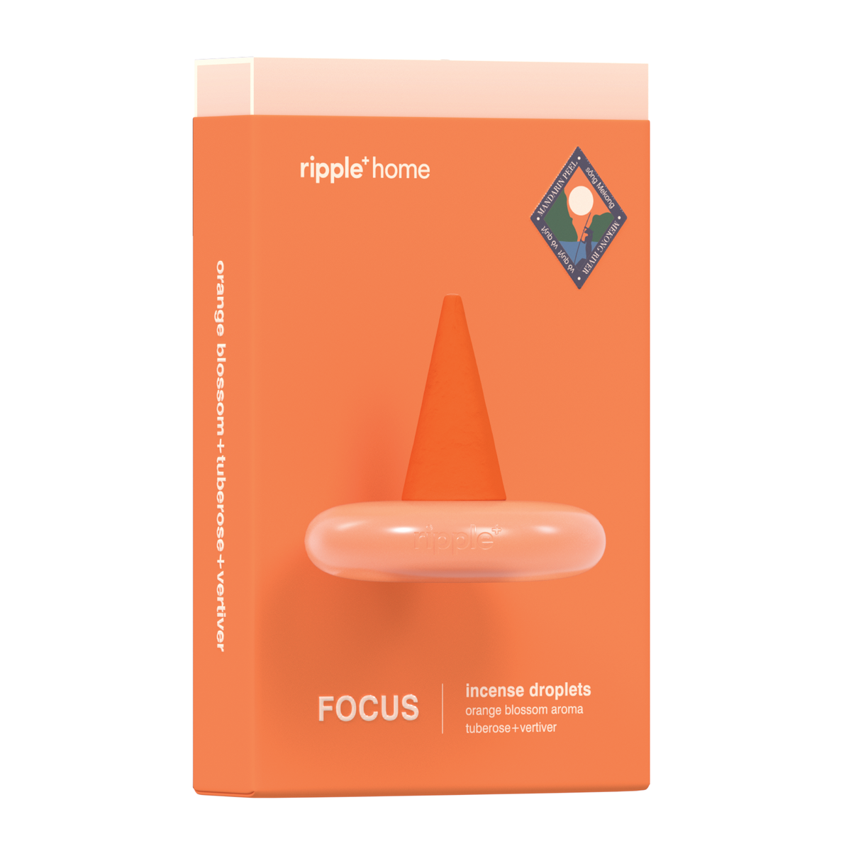 Ripple⁺ Focus Incense Droplets – Orange Blossom – 26 Cones