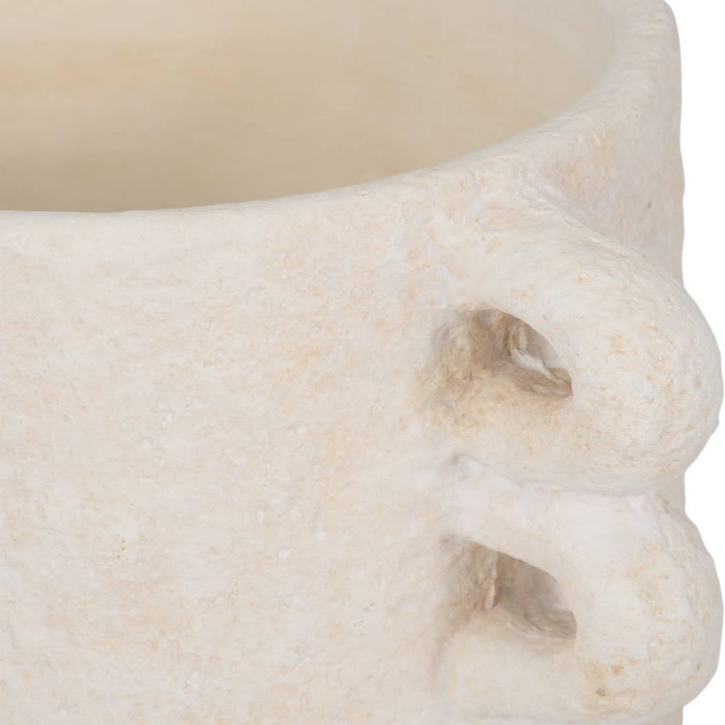 White Ceramic Round Multi-Loop Arch Handle