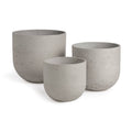 Concretelite Terranea Pots, Gray