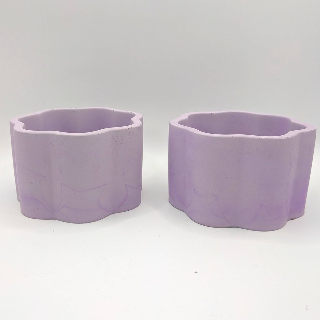 Groovy Colorful Plant Pot | 4" with Drain and Tray