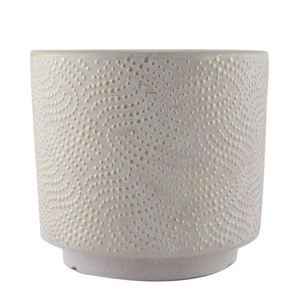 BEADED ELEGANCE PLANTER, 6.69" NESTED WITH 80302