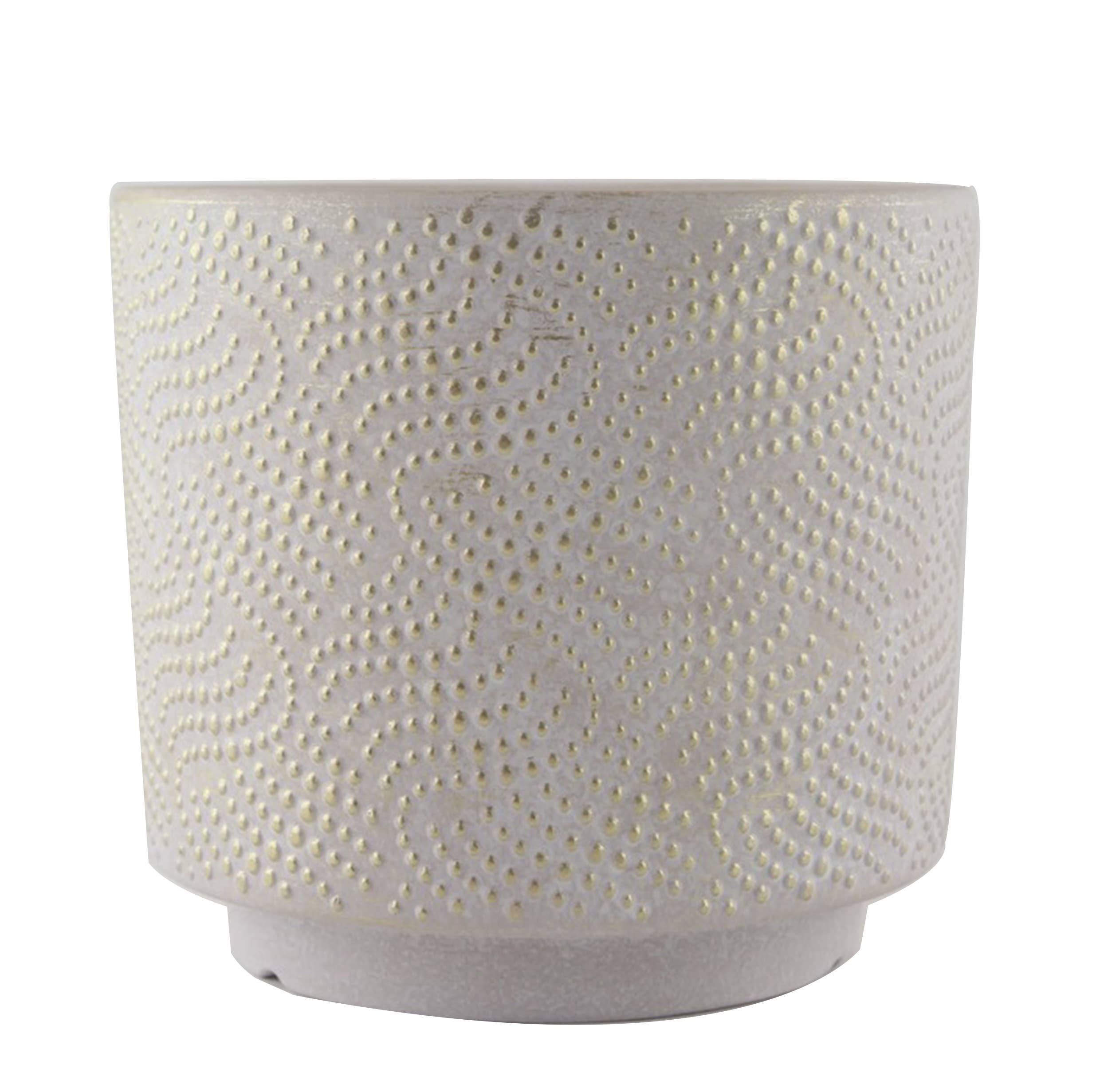 BEADED ELEGANCE PLANTER, 6.69" NESTED WITH 80302
