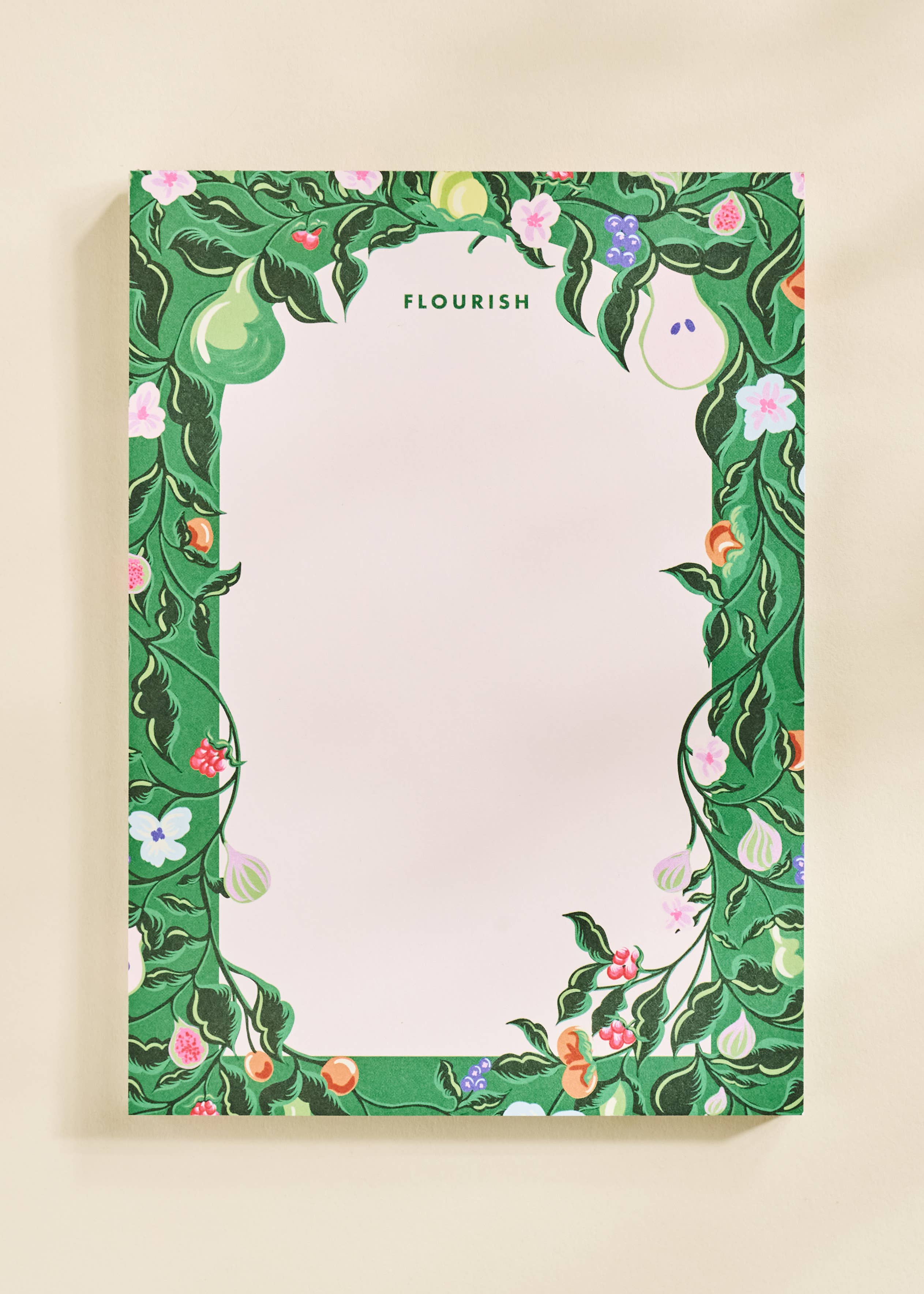 Flourish Blooming Fruits Illustrated Notepad | 50 Sheets