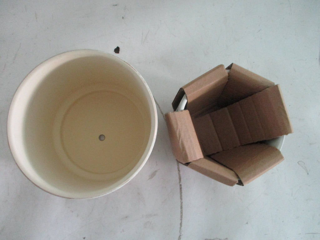 METALIC GROOVES PLANTER 6.69"