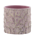 Lavender Floral Embossed Daisy Planter #17564
