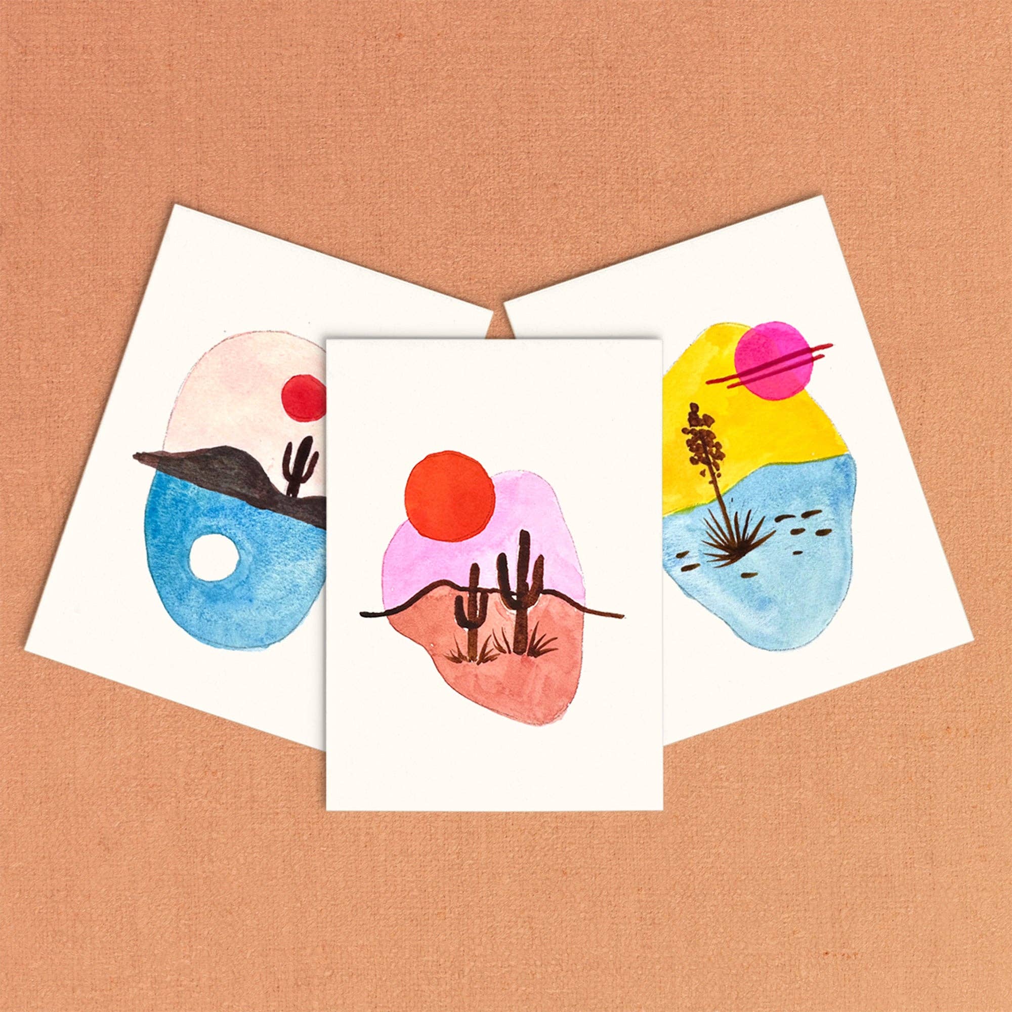 Mini Watercolor Painting Kit: Desert Landscapes