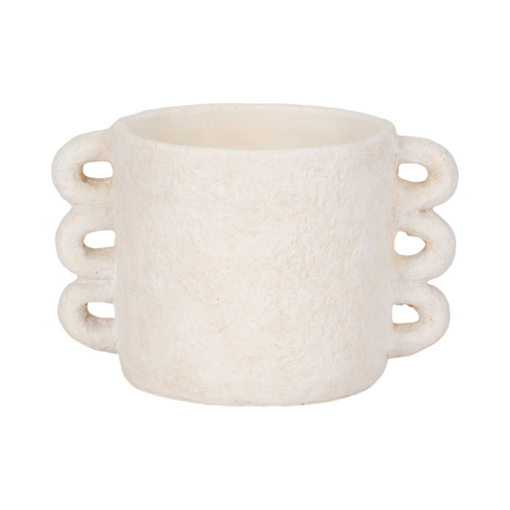 White Ceramic Round Multi-Loop Arch Handle