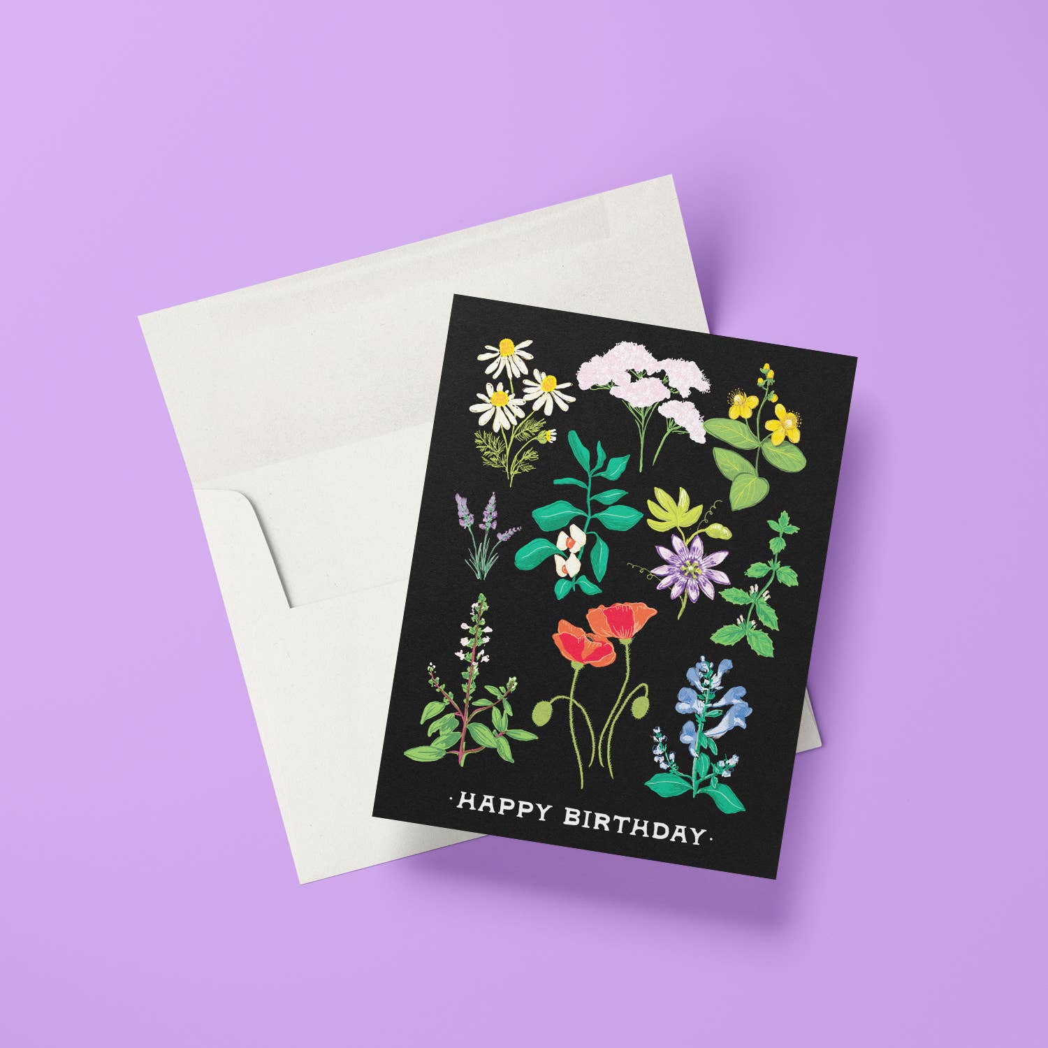 Plant Magic Floral Birthday Card
