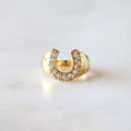 Zircon Horseshoe Ring