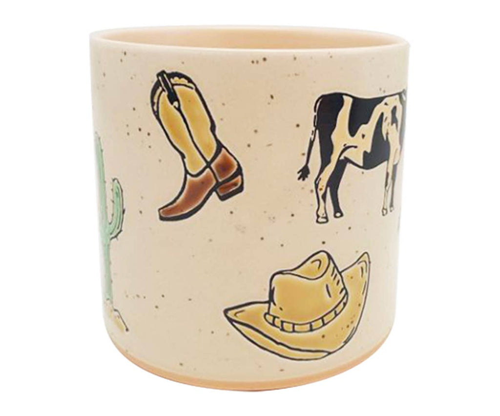 WESTERN ICON PLANTER 5" , 5"/6.5"